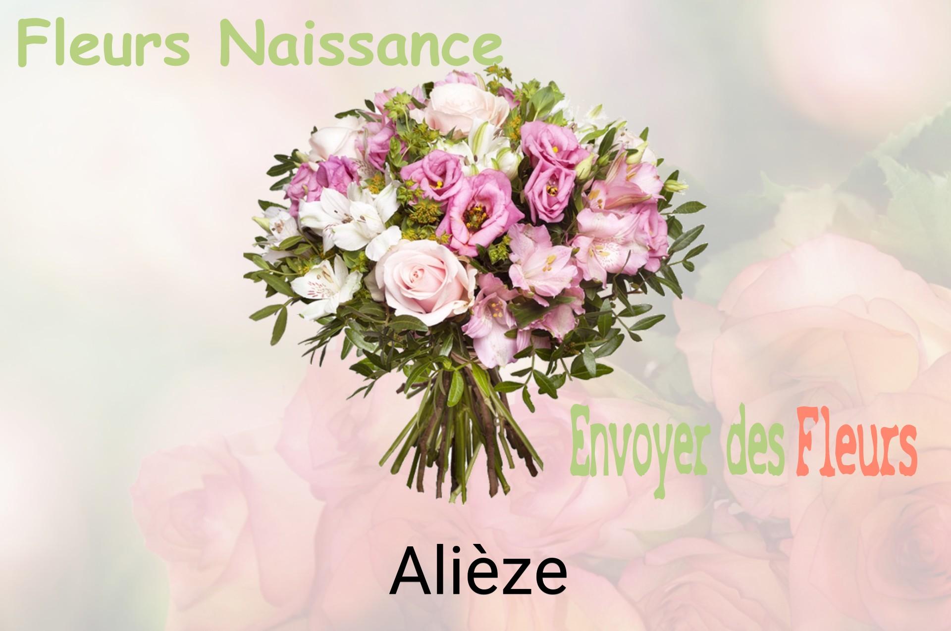 Bouquet de fleurs de naissance livré à Alièze